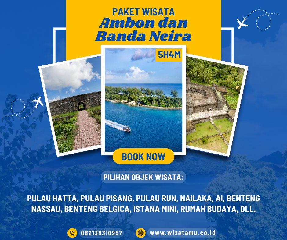 paket wisata ambon banda neira 5H4M