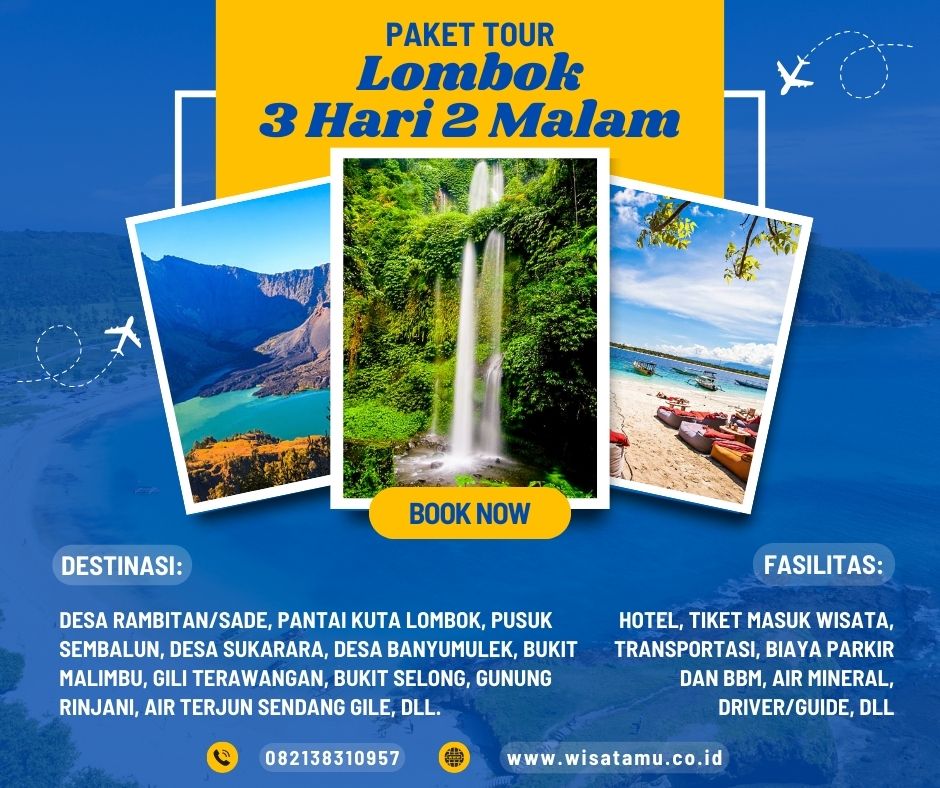 Paket Wisata Lombok 3 Hari 2 Malam