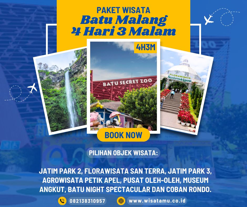 Paket Wisata Batu Malang 4 Hari 3 Malam