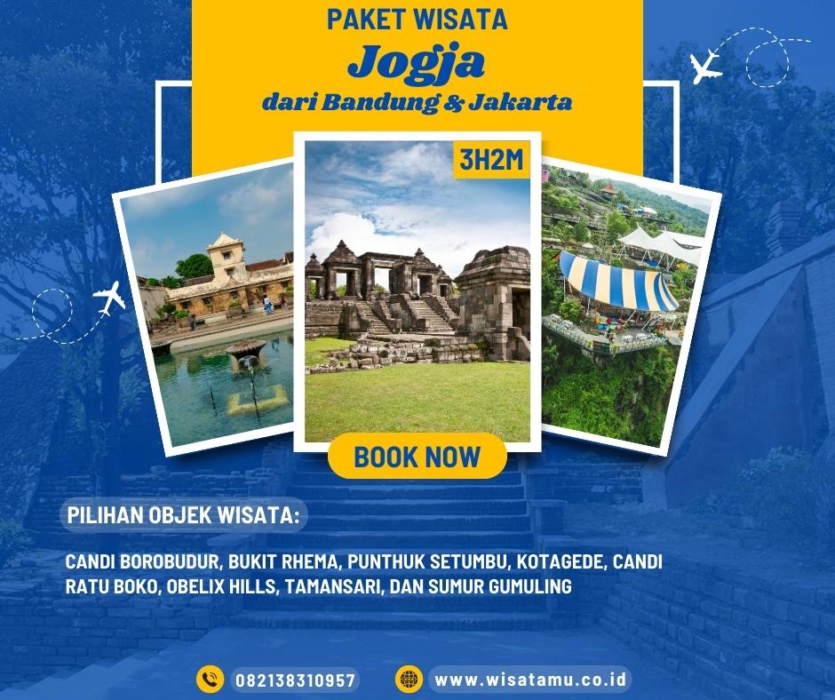 Paket Wisata Jogja 3 Hari 2 Malam dari Bandung & Jakarta