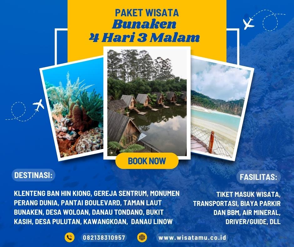 Paket Wisata Bunaken 4 Hari 3 Malam