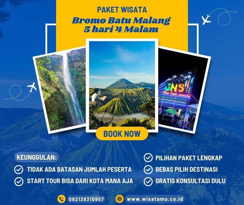 Paket Wisata Bromo Batu Malang 5 hari 4 Malam