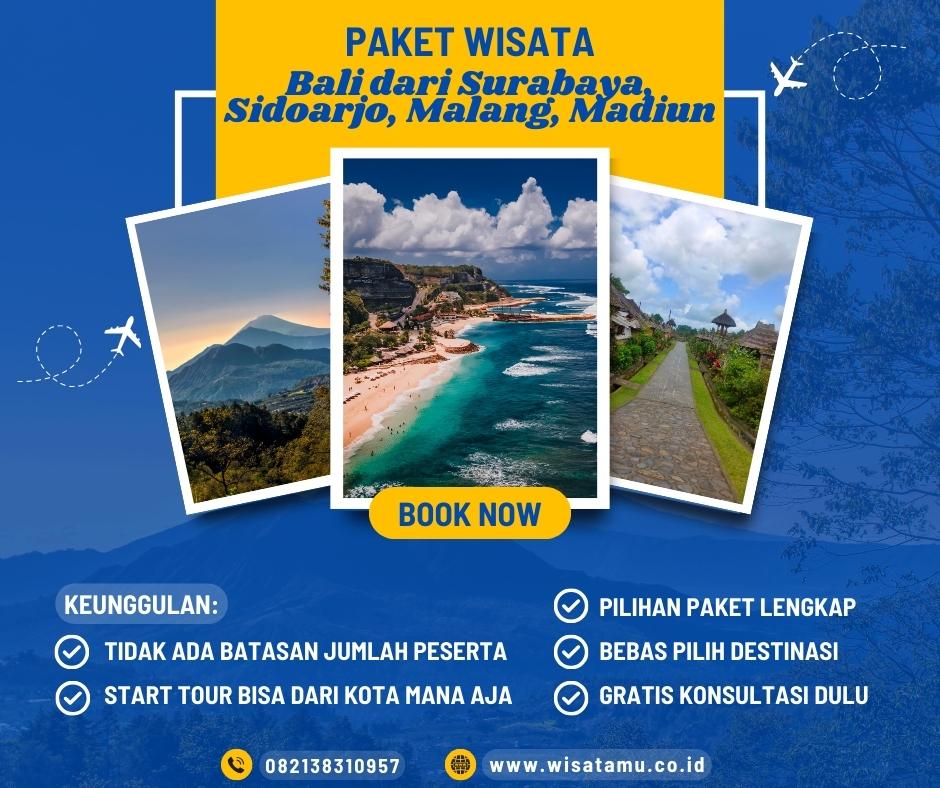 Paket Wisata Bali dari Surabaya, Sidoarjo, Malang, Madiun